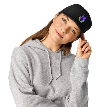 Maleficent Adjustable Hat – Villain-Inspired Embroidered Black 5 Panel Cap