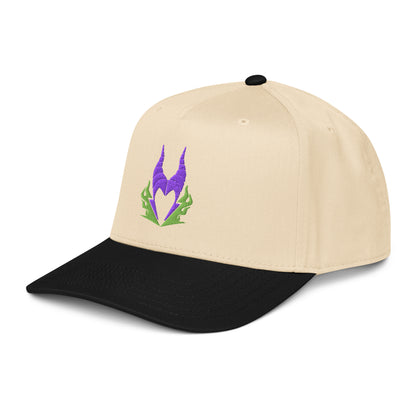 Maleficent 5 Panel Baseball Hat Product mockup