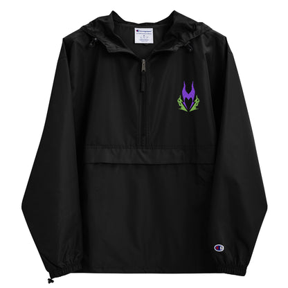 Maleficent WDW Inspired Embroidered Champion Packable Jacket, WDW Theme Parks Wind and Rain Resistant Jacket