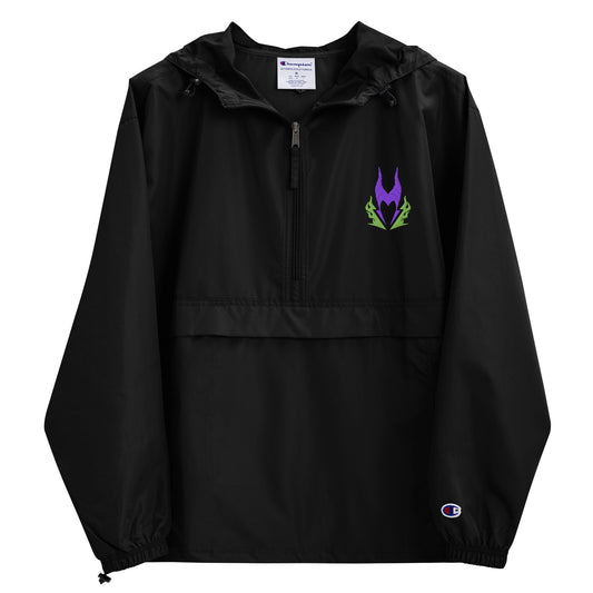 Maleficent WDW Inspired Embroidered Champion Packable Jacket, WDW Theme Parks Wind and Rain Resistant Jacket
