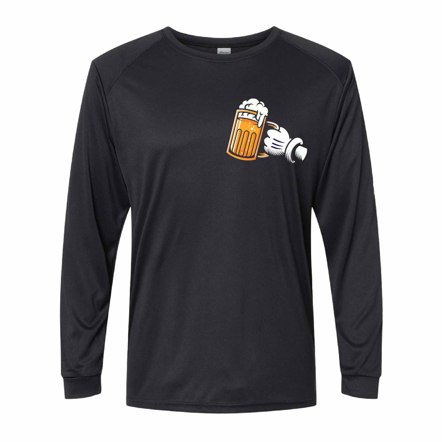 Drinking Pal Mickey Beer 50+ UPF Performance Long Sleeve Shirt 