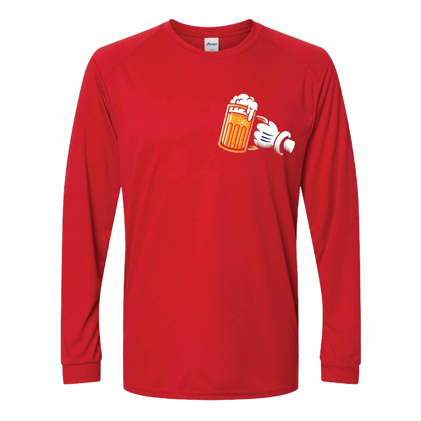 Drinking Pal Mickey Beer 50+ UPF Performance Long Sleeve Shirt 