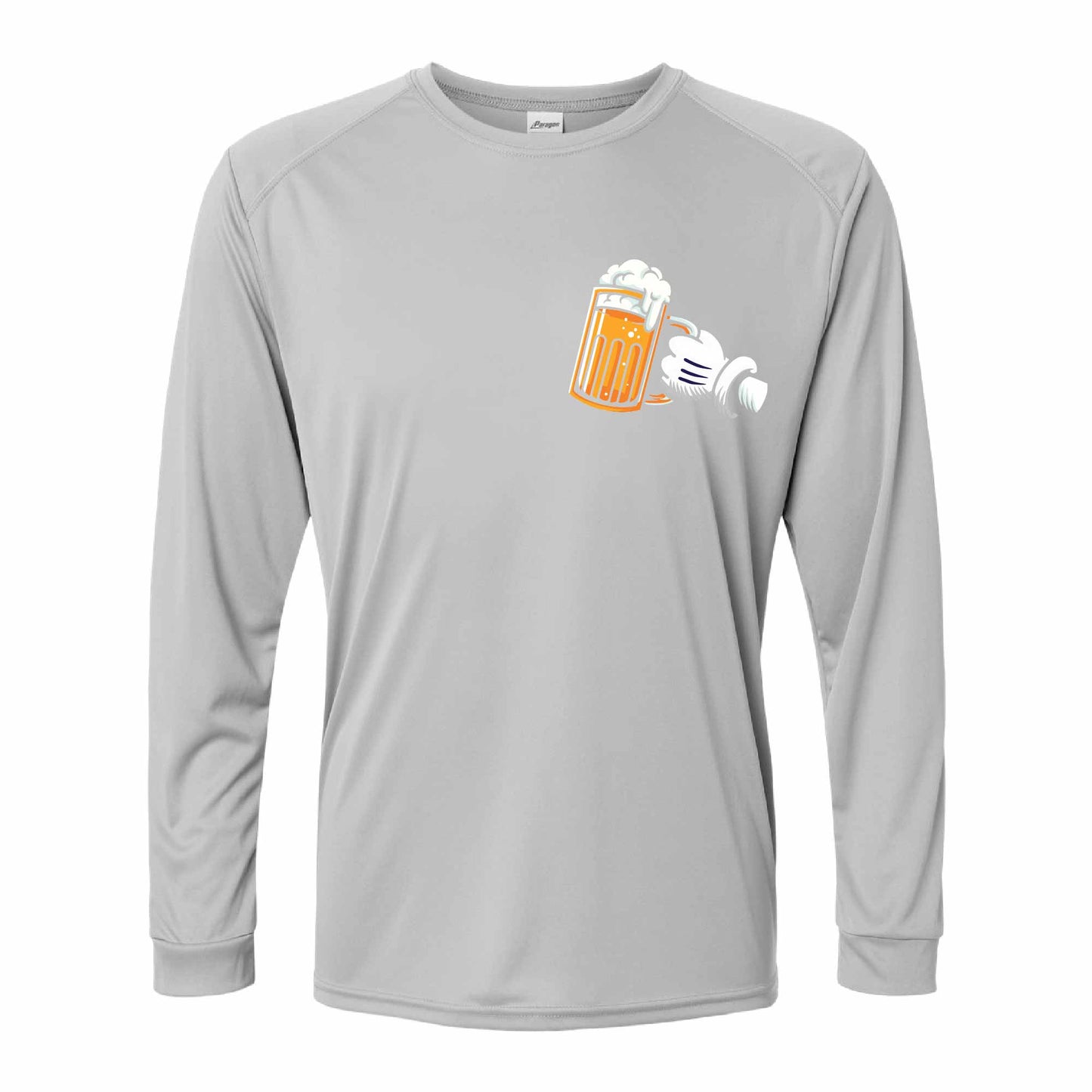 Drinking Pal Mickey Beer 50+ UPF Performance Long Sleeve Shirt 