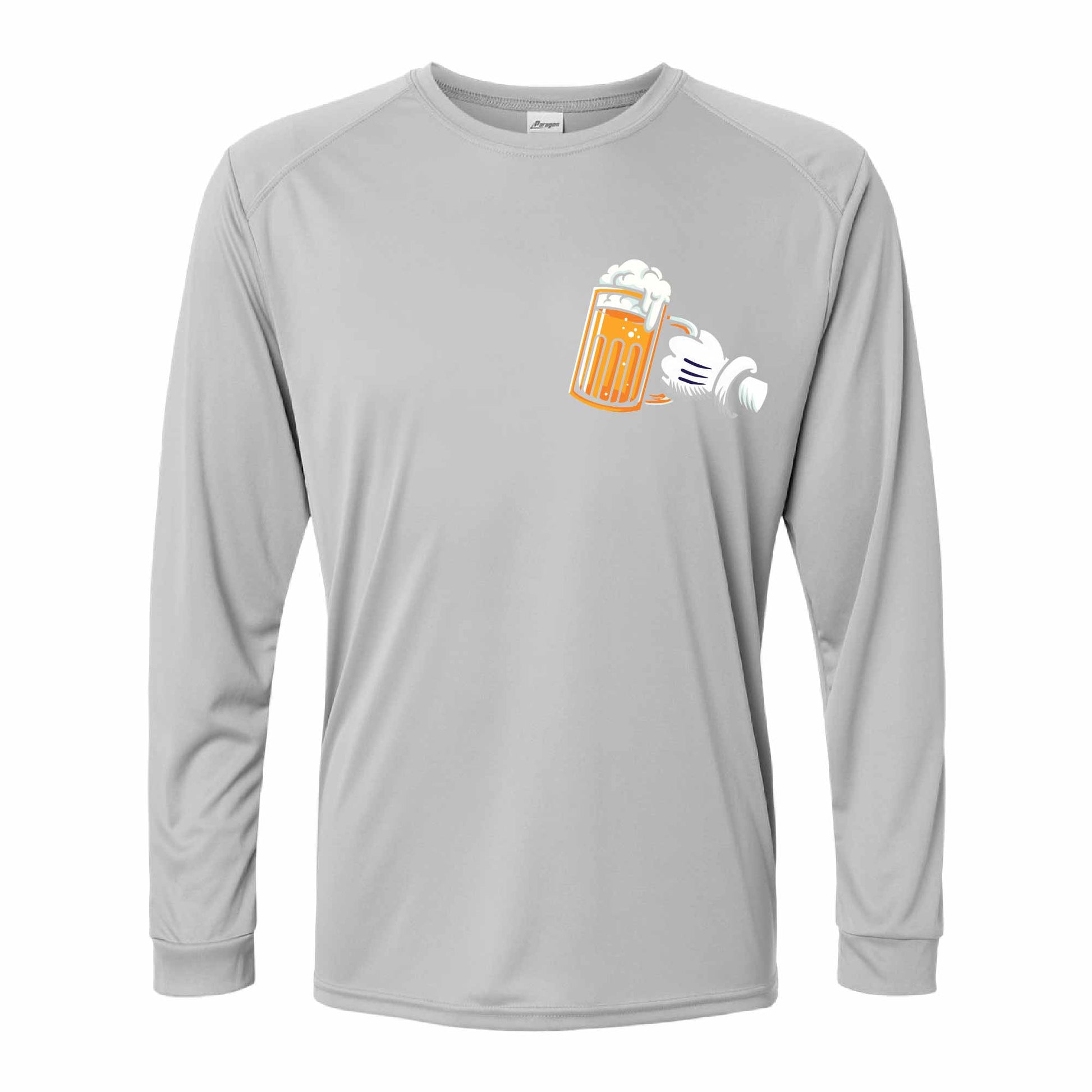 Drinking Pal Mickey Beer 50+ UPF Performance Long Sleeve Shirt 