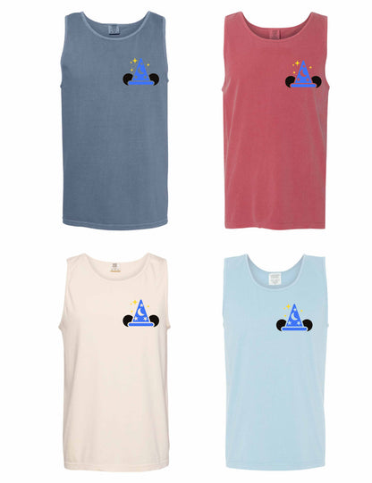 Sorcerer Mickey Fantasia-Inspired Comfort Colors Tank Top 