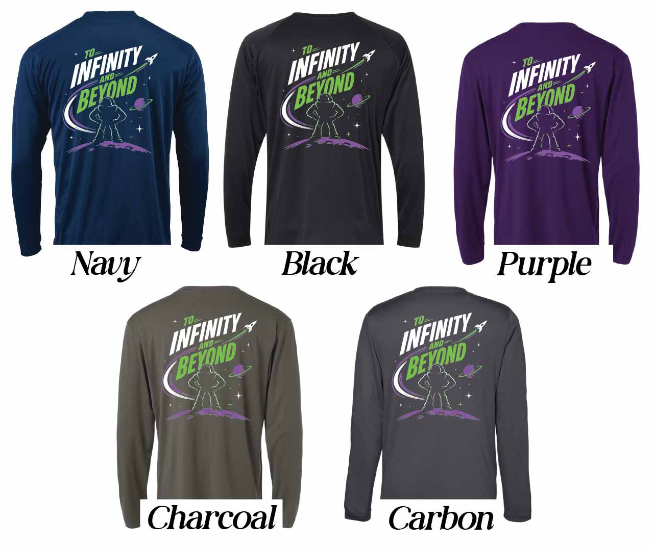 Space Ranger To Infinity and Beyond BuzzLightyear-Inspired 50+ UPF Performance Long Sleeve Shirt 