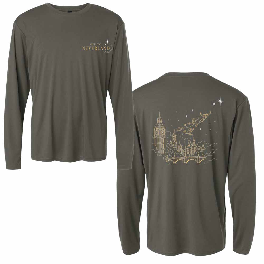 Off to Neverland Peter Pan-Inspired UPF 50+&nbsp;Unisex Dri-Fit Performance Long Sleeve Shirt 