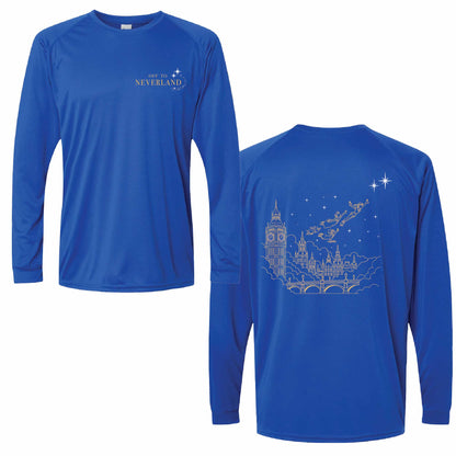 Off to Neverland Peter Pan-Inspired UPF 50+ Unisex Dri-Fit Performance Long Sleeve Shirt 