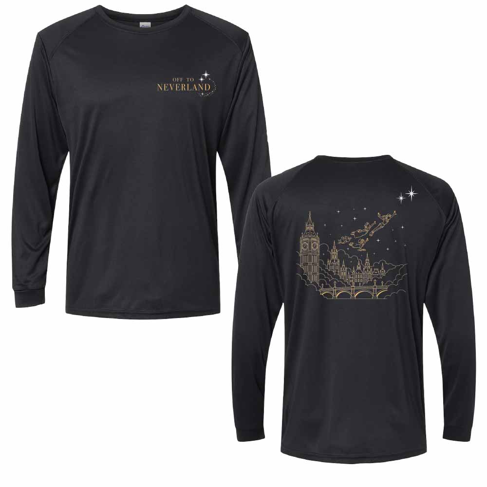 Off to Neverland Peter Pan-Inspired UPF 50+&nbsp;Unisex Dri-Fit Performance Long Sleeve Shirt 