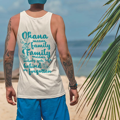 Ohana Means Family Stitch Summer Tank Top - The Bold Designer