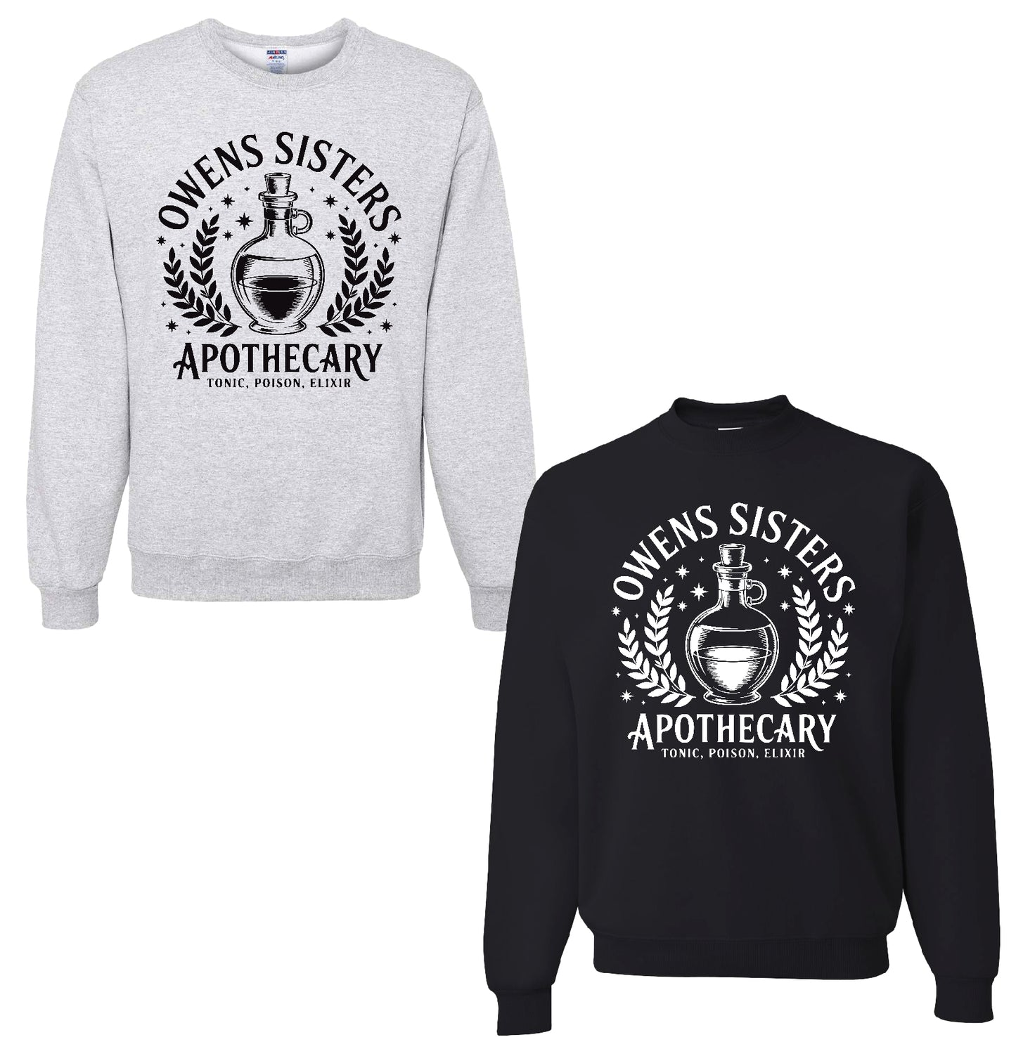 Owens Sisters Apothecary Solid Colors Sweatshirt – Practical Magic Inspired Halloween Sweater