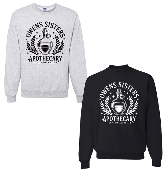 Owens Sisters Apothecary Solid Colors Sweatshirt – Practical Magic Inspired Halloween Sweater