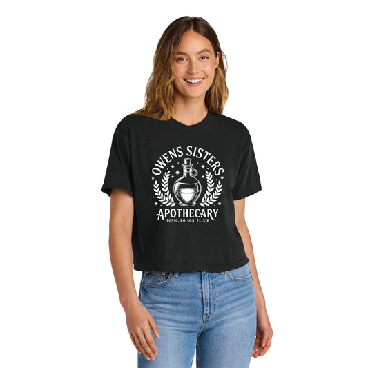 Owens Sisters Apothecary Practical Magic Inspired Comfort Color Boxy Shirt