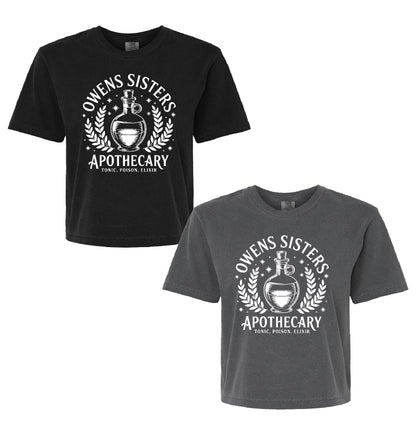 Owens Sisters Apothecary Practical Magic Inspired Comfort Color Boxy Shirt 