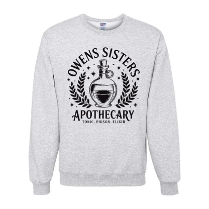 Owens Sisters Apothecary Solid Colors Sweatshirt – Practical Magic Inspired Halloween Sweater 
