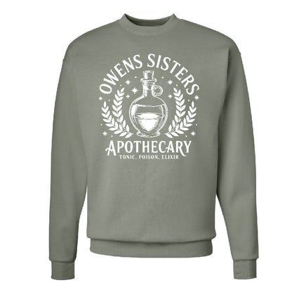 Owens Sisters Apothecary Solid Colors Sweatshirt – Practical Magic Inspired Halloween Sweater 