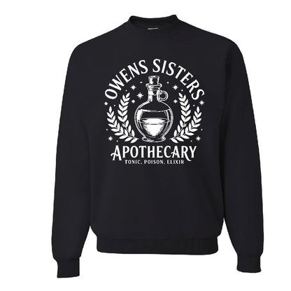 Owens Sisters Apothecary Solid Colors Sweatshirt – Practical Magic Inspired Halloween Sweater 