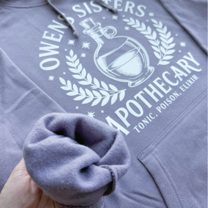 Owens Sisters Apothecary Practical Magic Inspired Hoodie – Witch Fall Halloween Hoodie Sweater 