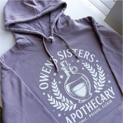 Owens Sisters Apothecary Practical Magic Inspired Hoodie – Witch Fall Halloween Hoodie Sweater 
