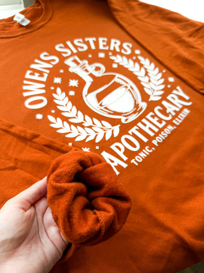Owens Sisters Apothecary Terracota Sweatshirt – Practical Magic Inspired Halloween Sweater 