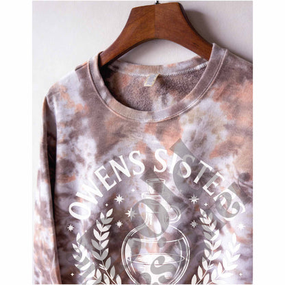 Owens Sisters Practical Magic Inspired Tie Dye Crewneck Sweatshirt 