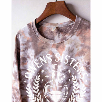 Owens Sisters Practical Magic Inspired Tie Dye Crewneck Sweatshirt 