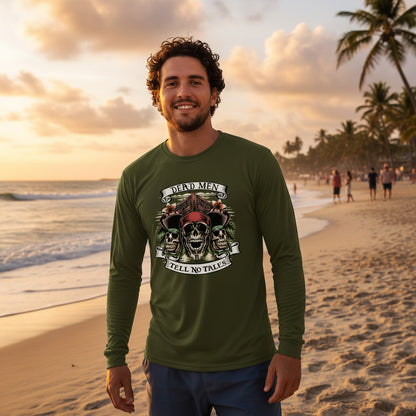 Dead Men Tell No Tales Pirates of the Caribbean Inspired 50+ UPF Long Sleeve Shirt 