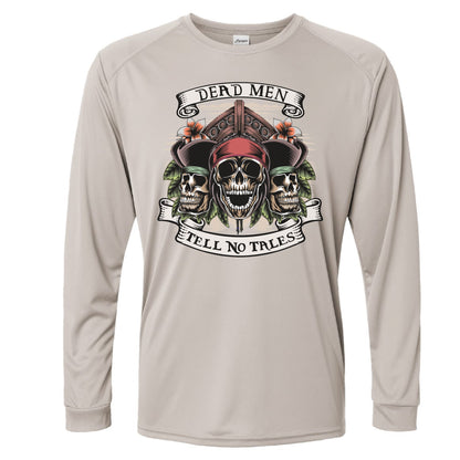 Dead Men Tell No Tales Pirates of the Caribbean Inspired 50+ UPF Long Sleeve Shirt 