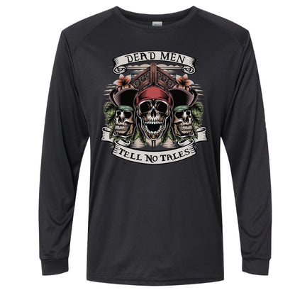Dead Men Tell No Tales Pirates of the Caribbean Inspired 50+ UPF Long Sleeve Shirt 