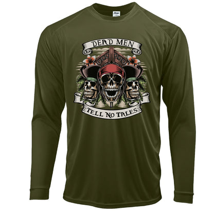 Dead Men Tell No Tales Pirates of the Caribbean Inspired 50+ UPF Long Sleeve Shirt 