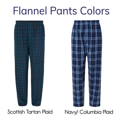 All Aboard The Polar Express Christmas Pajama Set, Matching Flannel Pants + Shirt 