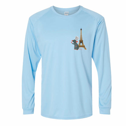 Remy In Paris Ratatouille-Inspired 50+ UPF Unisex Dri-Fit Long Sleeve Shirt 