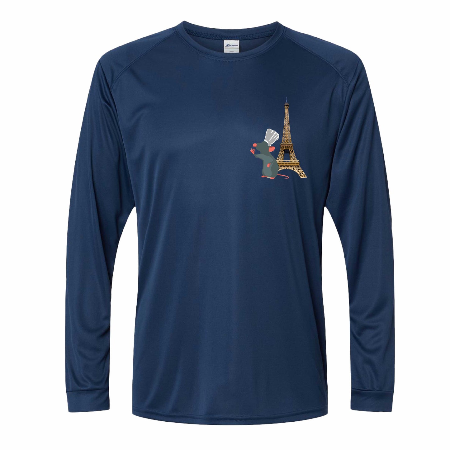 Remy In Paris Ratatouille-Inspired 50+ UPF Unisex Dri-Fit Long Sleeve Shirt