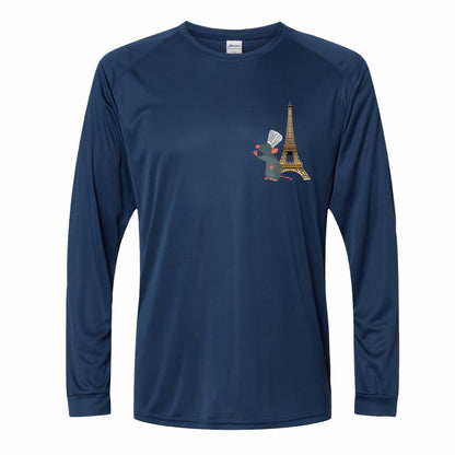 Remy In Paris Ratatouille-Inspired 50+ UPF Unisex Dri-Fit Long Sleeve Shirt 