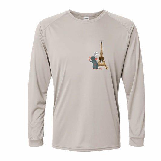 Remy In Paris Ratatouille-Inspired 50+ UPF Unisex Dri-Fit Long Sleeve Shirt