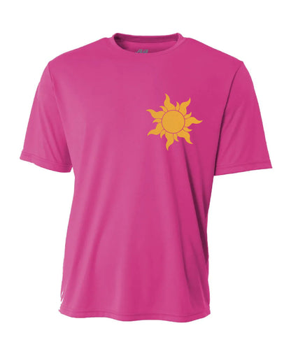 Tangled Sun-Inspired Disney Marathon Performance Short Sleeve Shirt 
