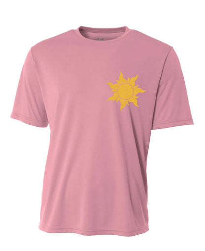 Tangled Sun-Inspired Disney Marathon Performance Short Sleeve Shirt 