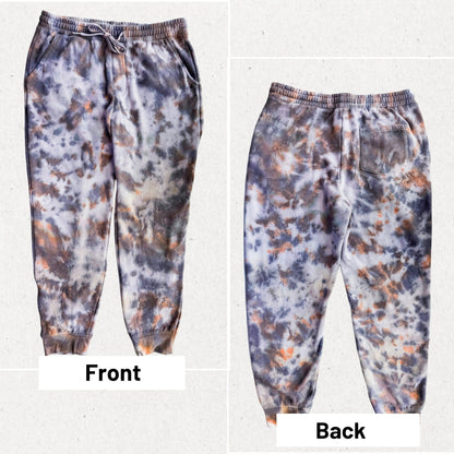Women's Tie Dye Jogger Sweatpants, Custom Tie Dye Pant Loungewear 