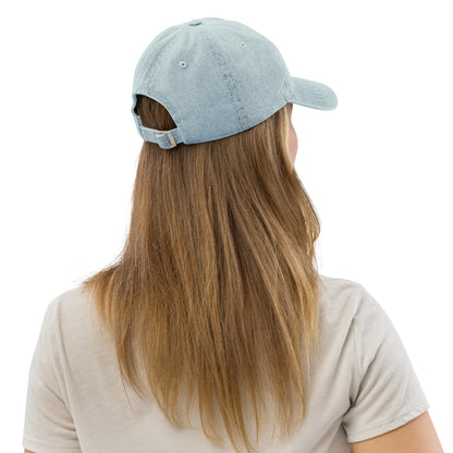 TinkerBell-Inspired Embroidered Denim Hat - Back View