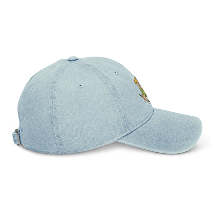 TinkerBell-Inspired Embroidered Denim Hat