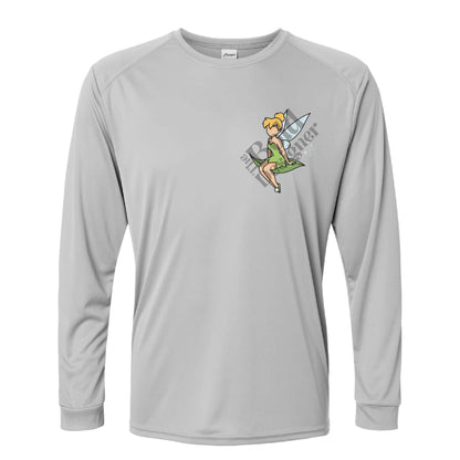 Pixie Dust Tinker Bell-Inspired 50+ UPF Long Sleeve Shirt, Unisex Dri-Fit Performance Rashguard Shirt 