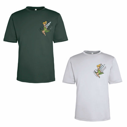 Pixie Dust Tinker Bell-Inspired 40+ UPF Unisex Dri-Fit Performance Short SleeveShirt 