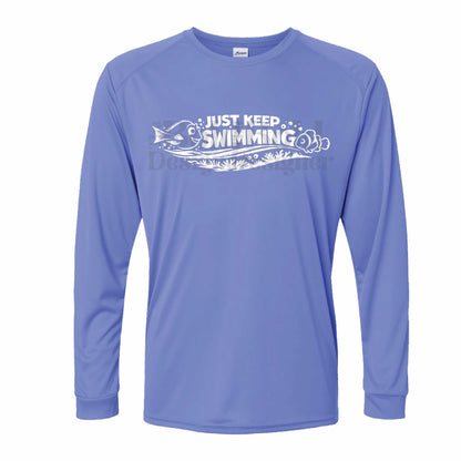 Just Keep Swimming Nemo and Dory-Inspired 50+ UPF Long Sleeve Shirt 