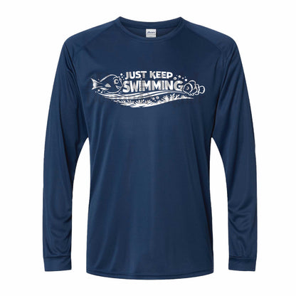 Just Keep Swimming Nemo and Dory-Inspired 50+ UPF Long Sleeve Shirt 