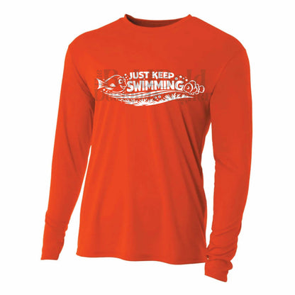 Just Keep Swimming Nemo and Dory-Inspired 50+ UPF Long Sleeve Shirt 