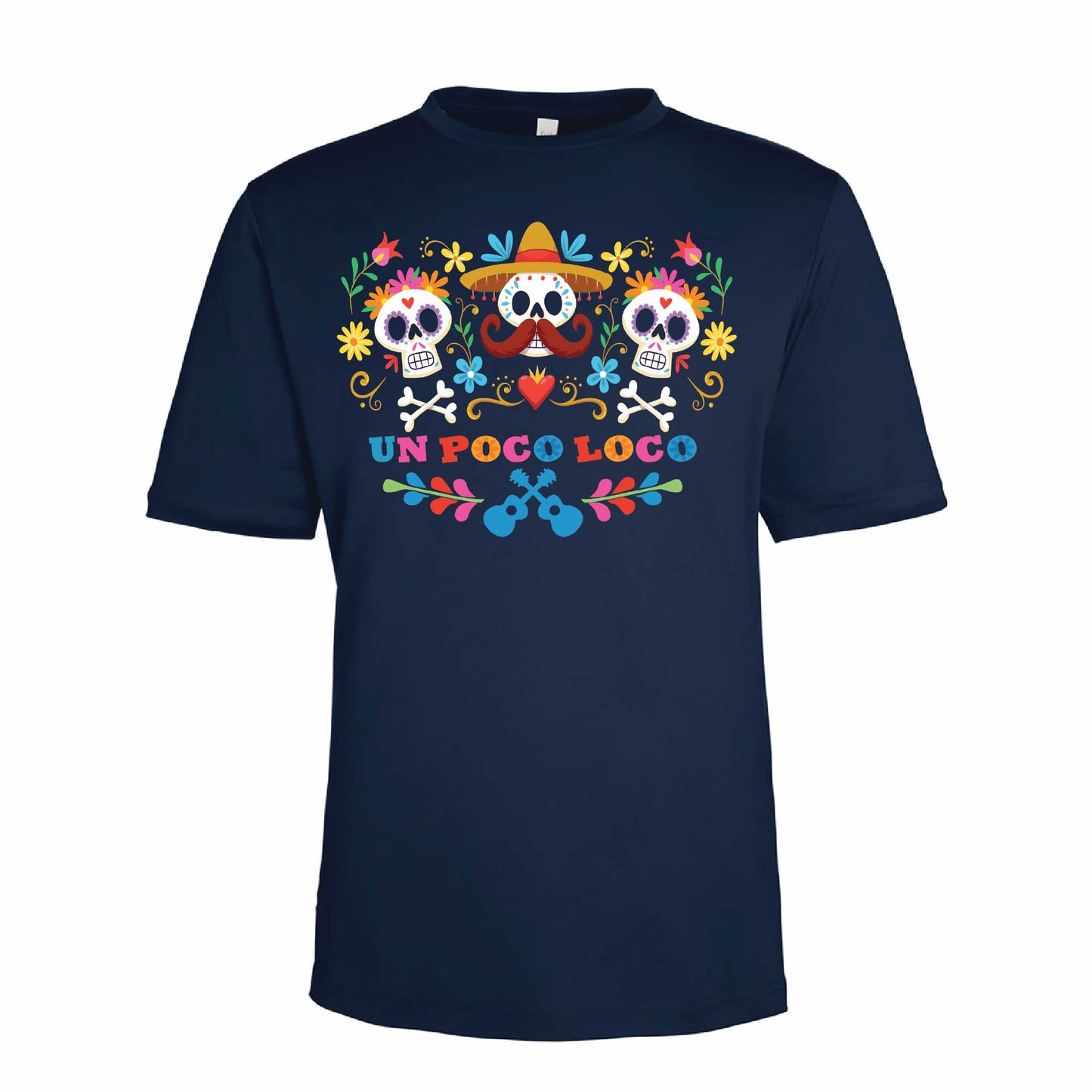 Un Poco Loco Coco-Inspired 40+ UPF Unisex Dri-Fit Performance Short Sleeve Shirt 