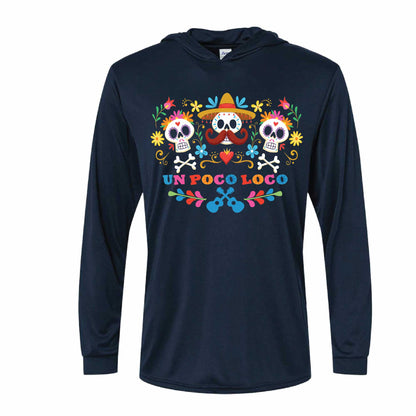 Un Poco Loco Coco-Inspired 50+ UPF Unisex Dri-Fit Performance Hooded Long Sleeve Shirt 
