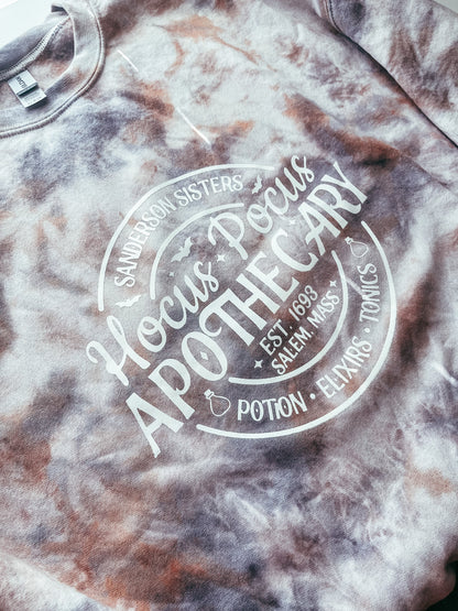 Kids Hocus Pocus Sanderson Sisters Tie Dye Kids Youth Heavy Blend Crewneck Sweatshirt 