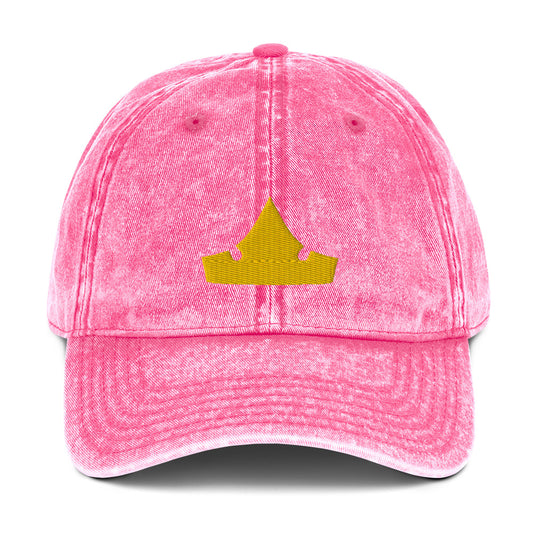 Aurora Crown Princess Vintage Cotton Twill Cap - The Bold Designer