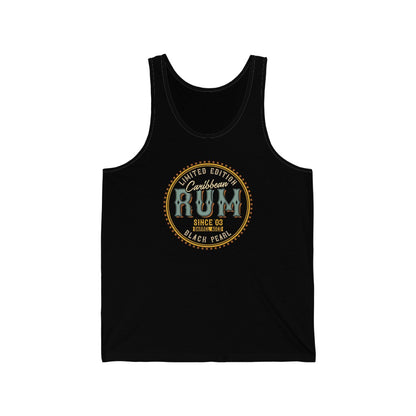 Pirates Caribbean Rum Black Pearl Edition Unisex Jersey Tank 